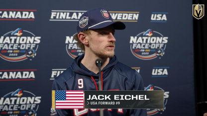 Jack Eichel 4Nations Post-Practice 2/19
