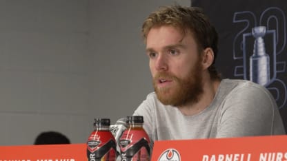 Oilers practice day presser