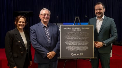 Maurice Richard désigné comme personnage historique par la province de Québec