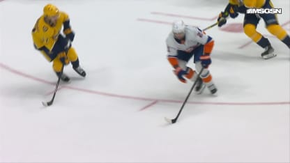NYI@NSH: Palmieri scores goal against Justus Annunen