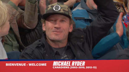 Michael Ryder assiste à un match des Canadiens