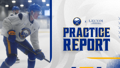 buffalo sabres practice report ryan mcleod jj peterka injury