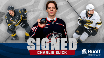 blue jackets sign charlie elick to entry level contract