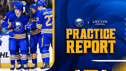 buffalo sabres practice report isak rosen jason zucker sam lafferty